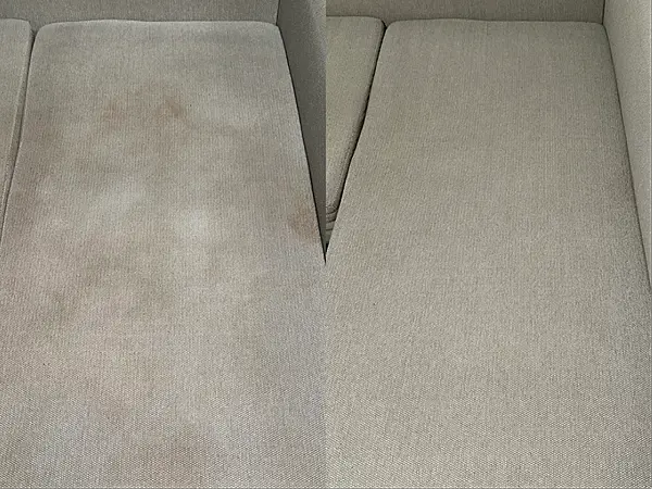 Upholstery before and after cleaning - result 12