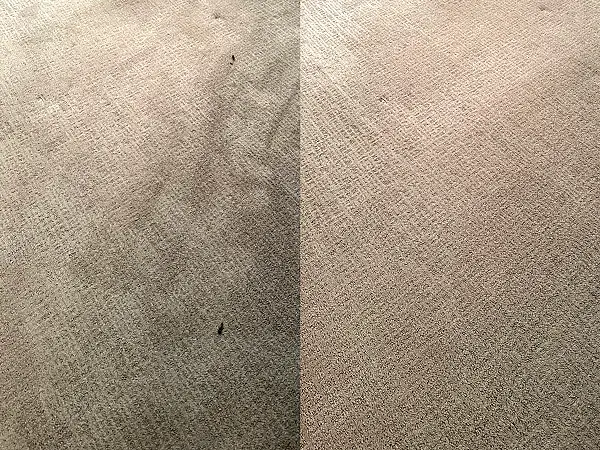Carpet before and after cleaning - result 12