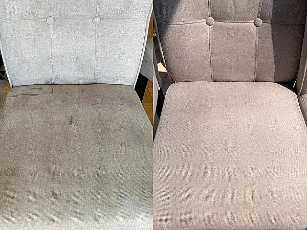 Upholstery before and after cleaning - result 11