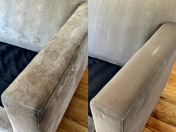 Upholstery before and after cleaning - result 6
