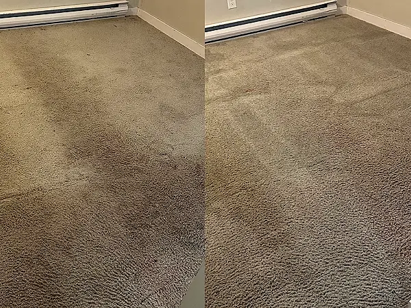 Mattress before and after cleaning - result 17