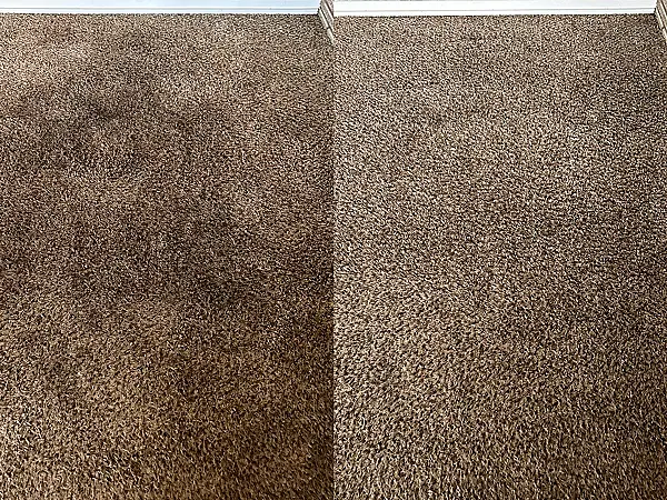 Mattress before and after cleaning - result 16