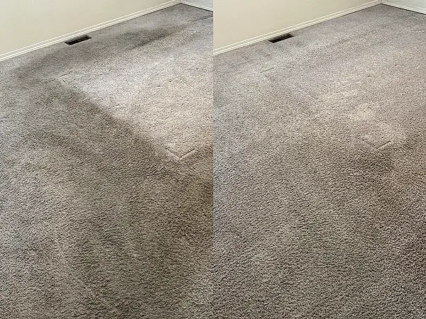 Mattress before and after cleaning - result 12