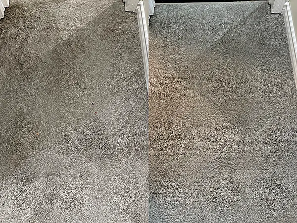 Mattress before and after cleaning - result 11