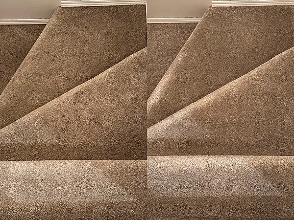 Upholstery before and after cleaning - result 20